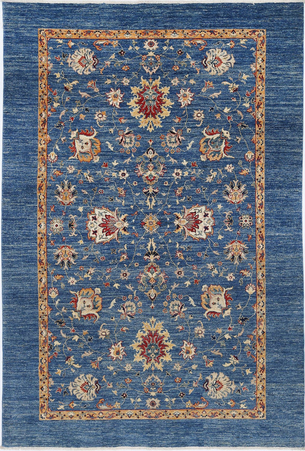 Hand Knotted Ziegler Farhan Wool Rug 5' 7" x 8' 2" - No. AT13460