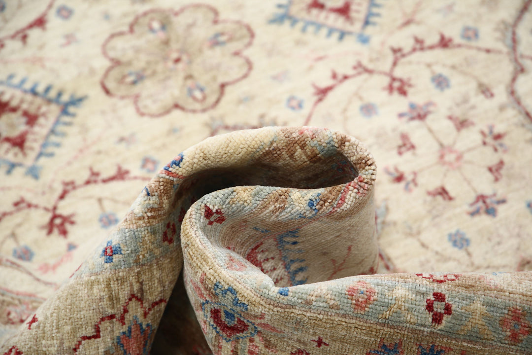 Afghan Ziegler Rug 5' 6" x 8' 3" Hand-Knotted | No. AT50819