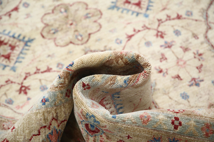 Afghan Ziegler Rug 5' 6" x 8' 3" Hand-Knotted | No. AT50819