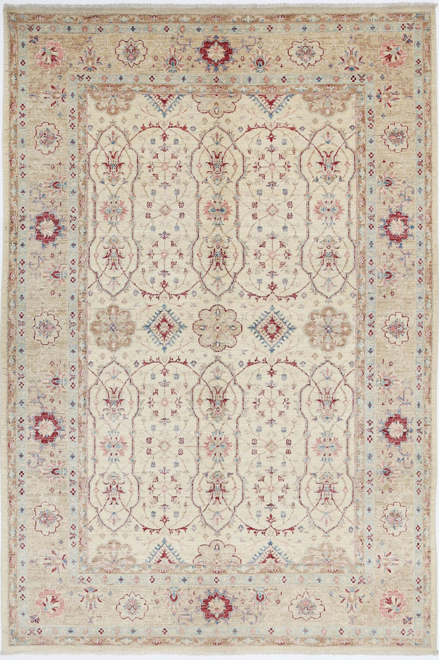 Hand Knotted Ziegler Farhan Wool Rug 5' 6" x 8' 3" - No. AT50819