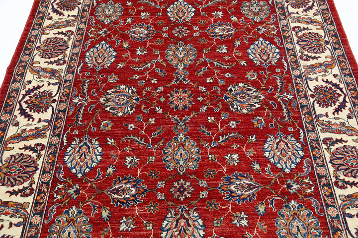Afghan Ziegler Farhan Rug 5'7" x 7'10" Hand-Knotted | No. AT33678