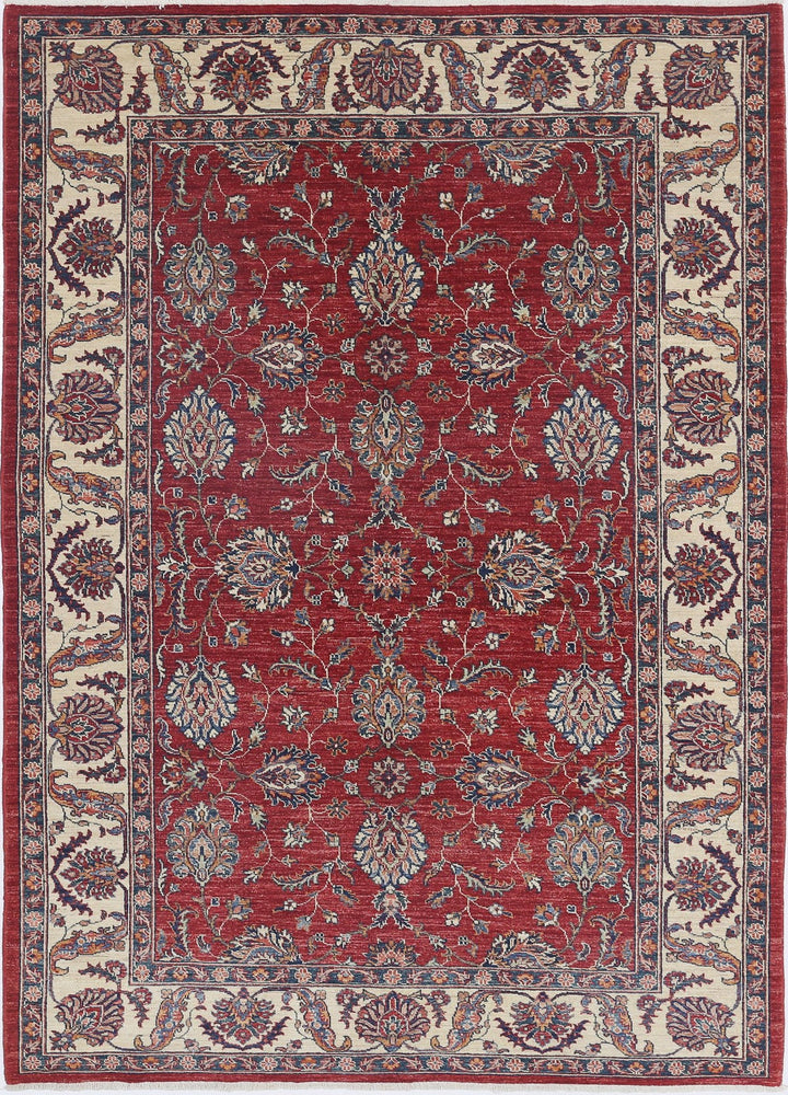 Afghan Ziegler Farhan Rug 5'7" x 7'10" Hand-Knotted