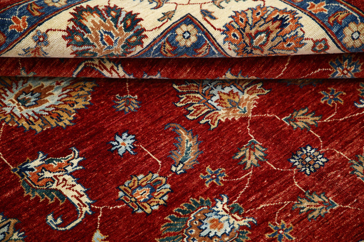 Afghan Ziegler Farhan Rug 5'7" x 7'10" Hand-Knotted | No. AT90459
