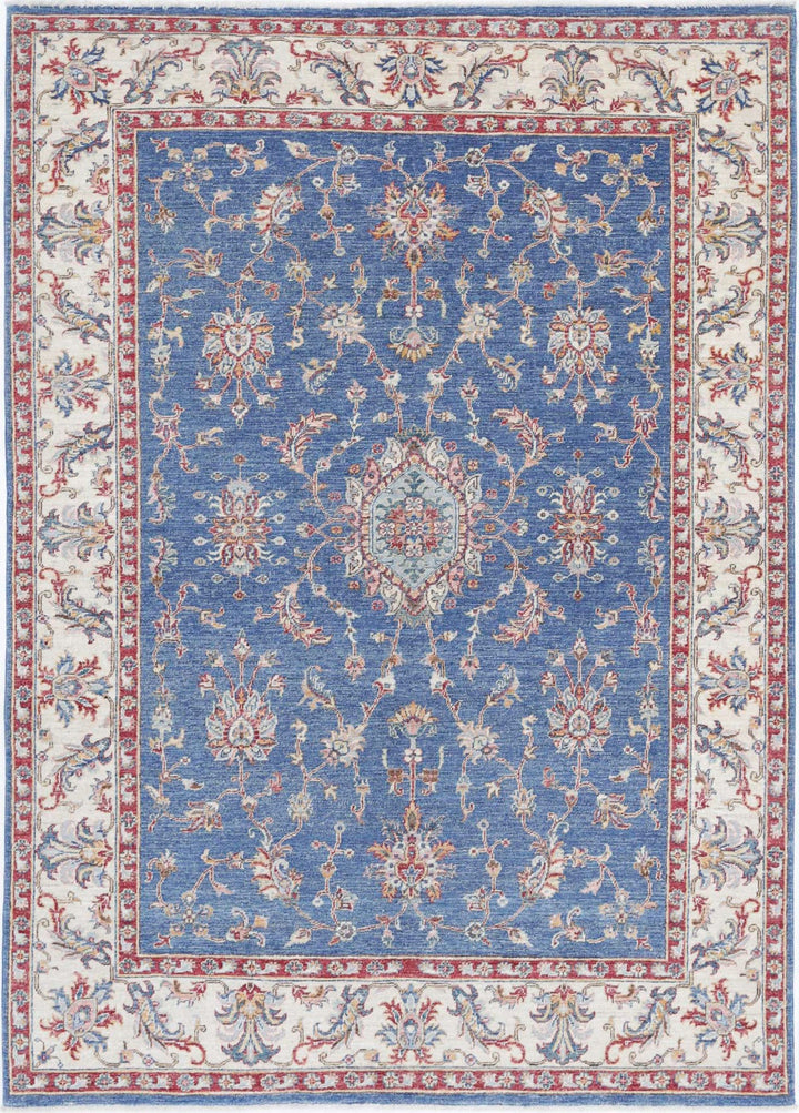 Afghan Ziegler Farhan Rug 5' 8" x 7' 11" Hand-Knotted