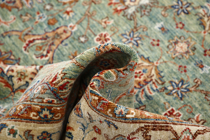 Afghan Ziegler Farhan Rug 5'6" x 8'2" Hand-Knotted | No. AT99609