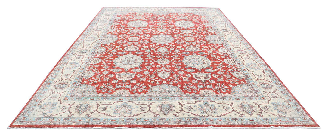 Hand Knotted Ziegler Farhan Wool Rug 9' 2" x 13' 4" - No. AT79448