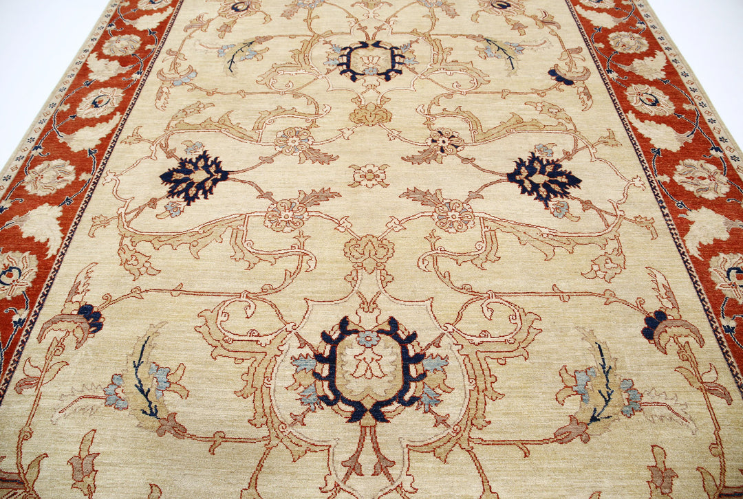 Hand Knotted Ziegler Farhan Wool Rug 9' 0" x 11' 8" - No. AT73725