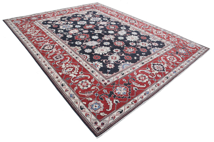 Afghan Ziegler Farhan Rug 8' 10" x 11' 4" Hand-Knotted | No. AT98500
