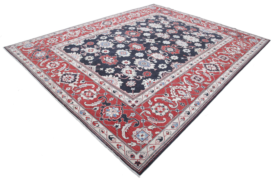 Afghan Ziegler Farhan Rug 8' 10" x 11' 4" Hand-Knotted | No. AT98500