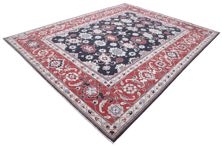 Afghan Ziegler Farhan Rug 8' 10" x 11' 4" Hand-Knotted | No. AT98500