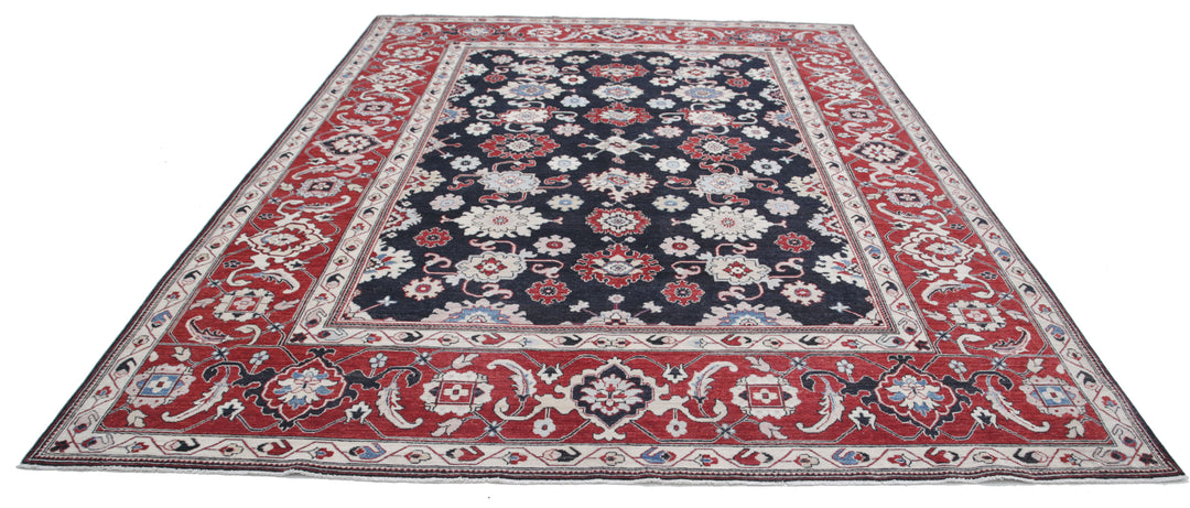 Afghan Ziegler Farhan Rug 8' 10" x 11' 4" Hand-Knotted | No. AT98500