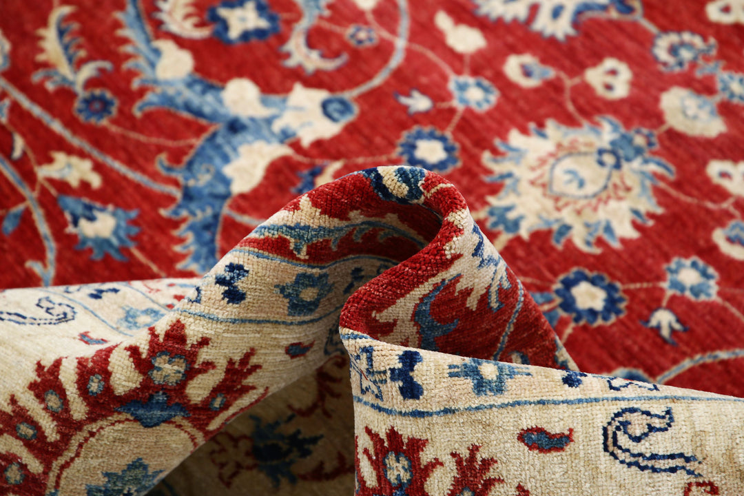 Hand Knotted Ziegler Farhan Wool Rug 7' 10" x 9' 9" - No. AT19699