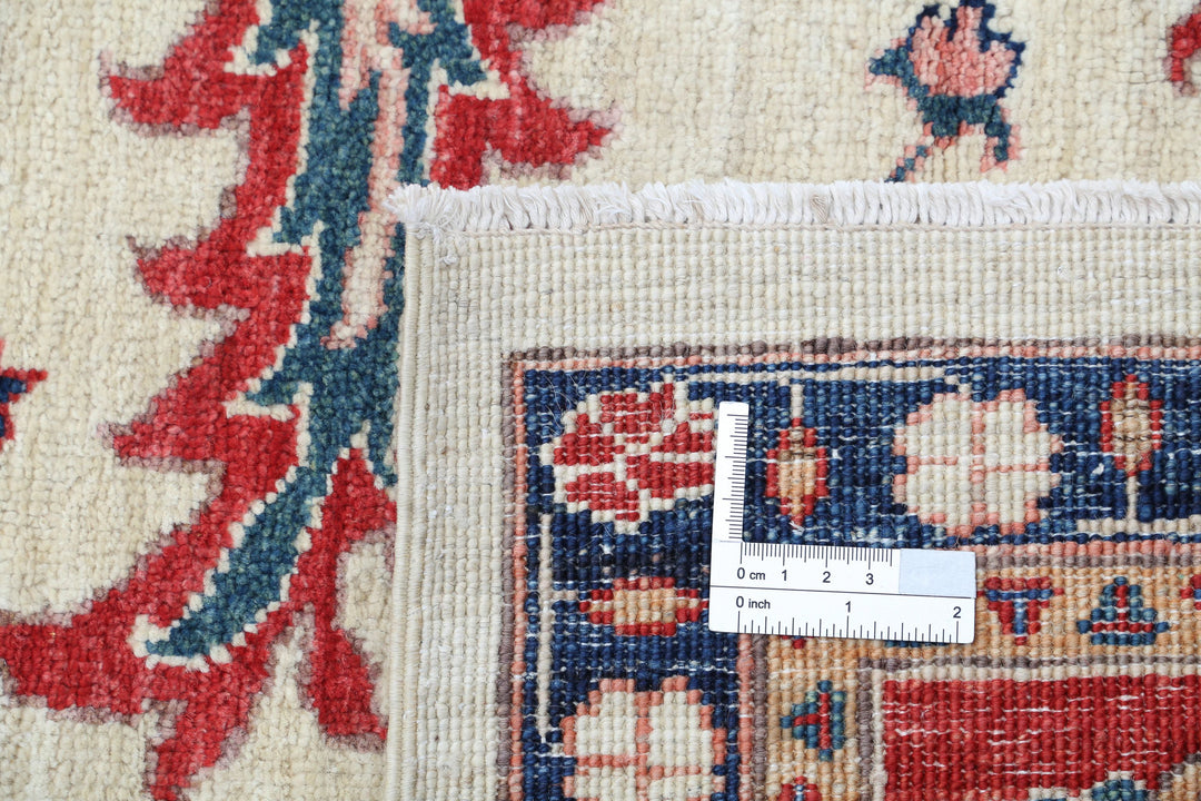 Afghan Ziegler Rug 8' 1" x 9' 1" Hand-Knotted | No. AT48529