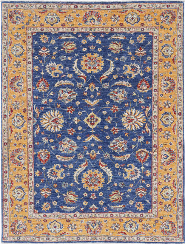 Hand Knotted Ziegler Farhan Wool Rug 4' 11" x 6' 7" - No. AT52559