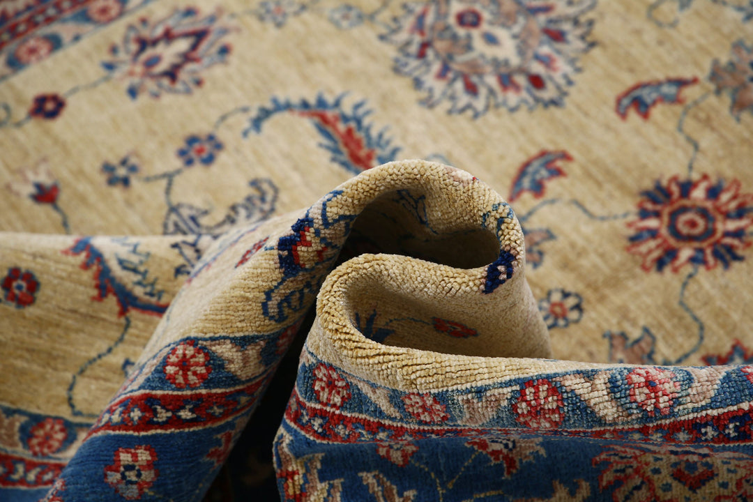 Afghan Ziegler Rug 4' 9" x 6' 7" Hand-Knotted | No. AT77355