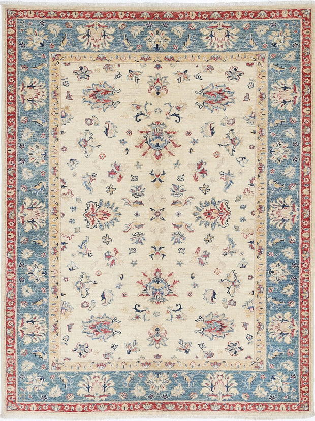 Hand Knotted Ziegler Farhan Wool Rug 4' 11" x 6' 7" - No. AT53732