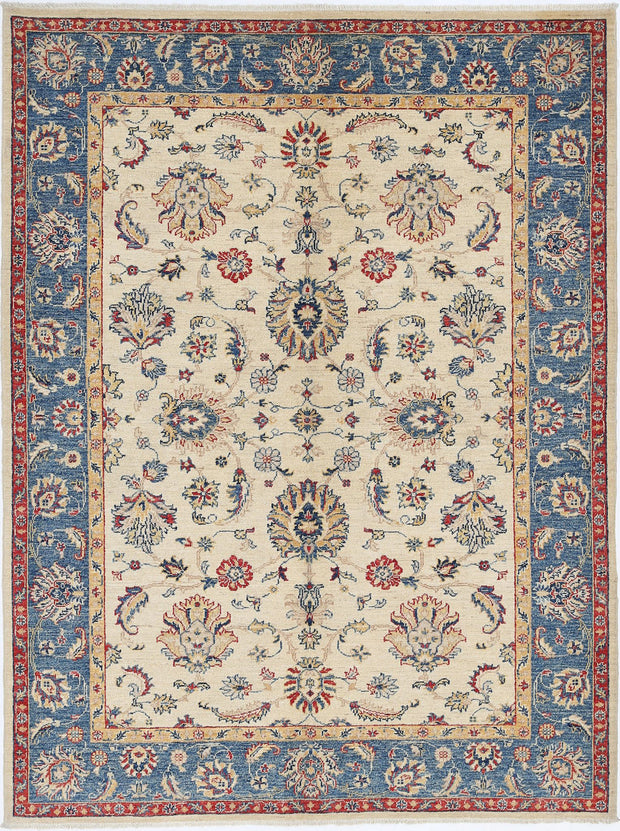 Hand Knotted Ziegler Farhan Wool Rug 4' 10" x 6' 7" - No. AT86518