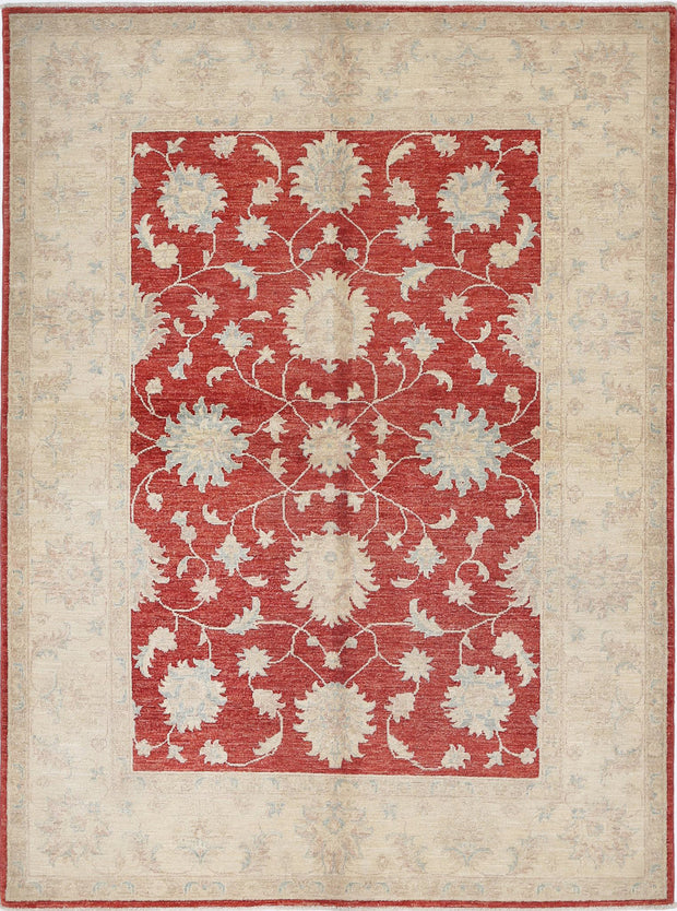 Hand Knotted Ziegler Farhan Wool Rug 5' 0" x 6' 9" - No. AT10950
