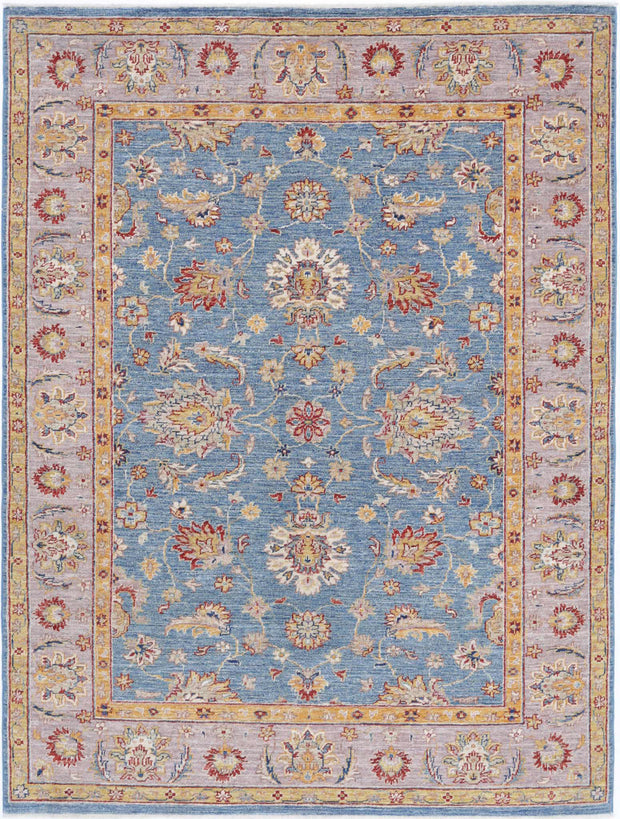 Hand Knotted Ziegler Farhan Wool Rug 4' 11" x 6' 6" - No. AT11788