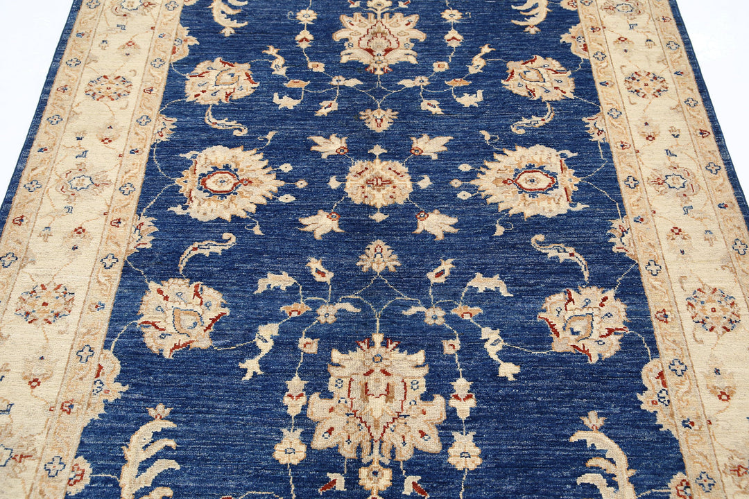 Afghan Ziegler Rug 5' 0" x 6' 8" Hand-Knotted | No. AT37607