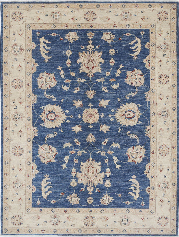Hand Knotted Ziegler Farhan Wool Rug 5' 0" x 6' 8" - No. AT37607