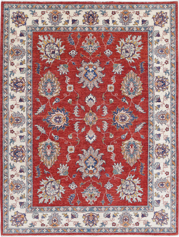 Hand Knotted Ziegler Farhan Wool Rug 4' 10" x 6' 6" - No. AT42996