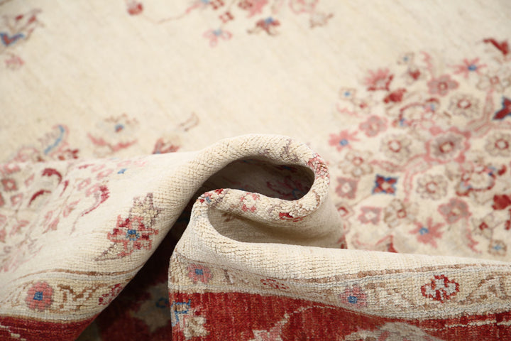 Afghan Ziegler Rug 5' 0" x 6' 11" Hand-Knotted | No. AT47544