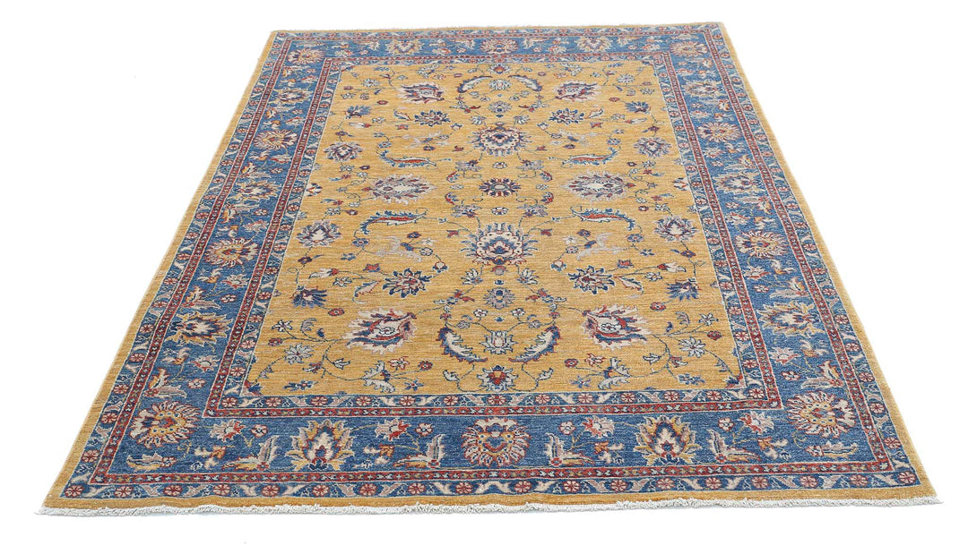 Hand Knotted Ziegler Farhan Wool Rug 5' 0" x 6' 8" - No. AT990319