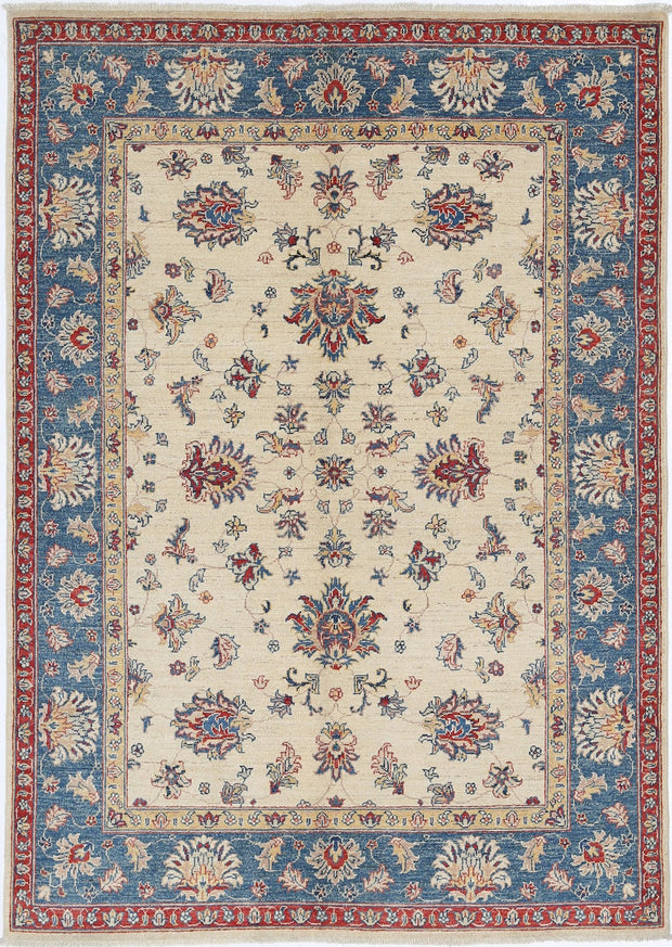Hand Knotted Ziegler Farhan Wool Rug 4' 9" x 6' 8" - No. AT67737