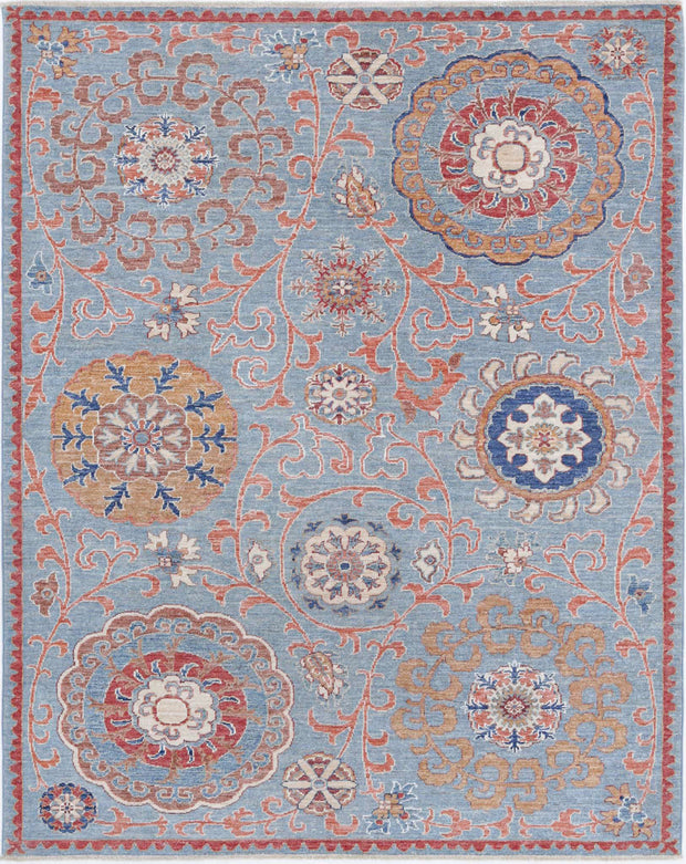 Hand Knotted Ziegler Farhan Wool Rug 5' 0" x 6' 4" - No. AT19420
