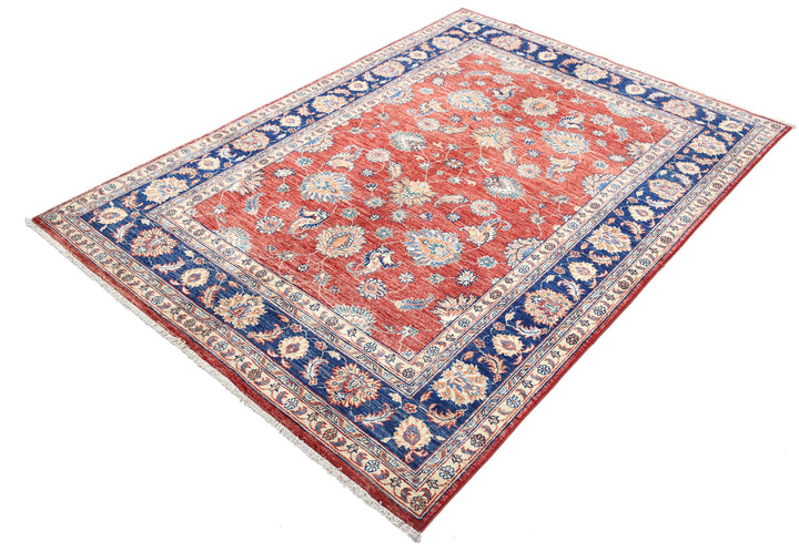 Afghan Ziegler Farhan Rug 4' 10" x 6' 11" Hand-Knotted | No. AT95395