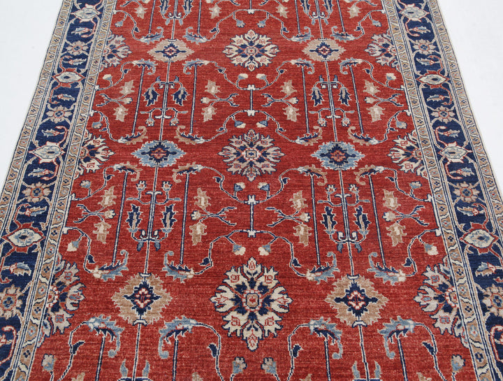 Afghan Ziegler Rug 4' 11" x 6' 7" Hand-Knotted | No. AT85448