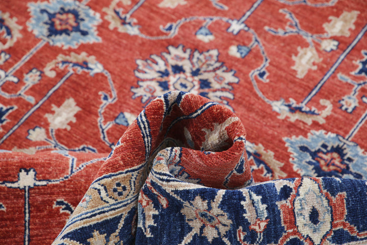 Afghan Ziegler Rug 4' 11" x 6' 7" Hand-Knotted | No. AT85448