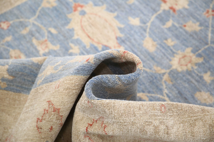 Afghan Ziegler Rug 5' 0" x 6' 4" Hand-Knotted | No. AT87571
