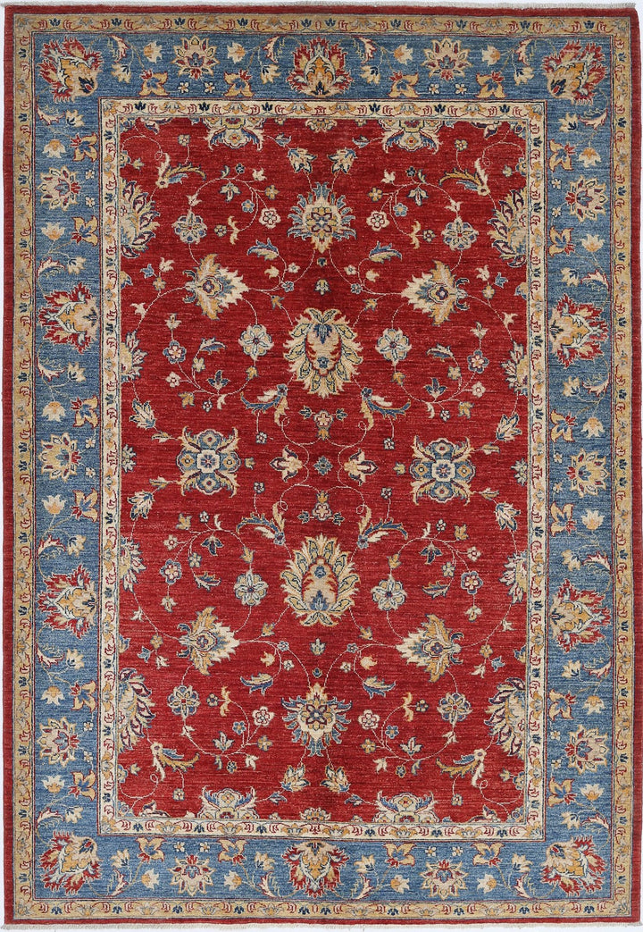Afghan Ziegler Farhan Rug 5' 9" x 8' 4" Hand-Knotted