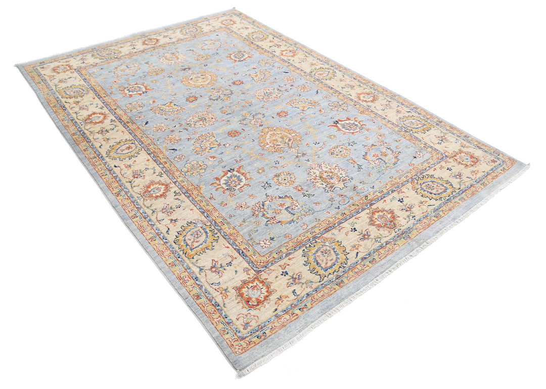 Hand Knotted Ziegler Farhan Wool Rug 5' 7" x 7' 11" - No. AT27694