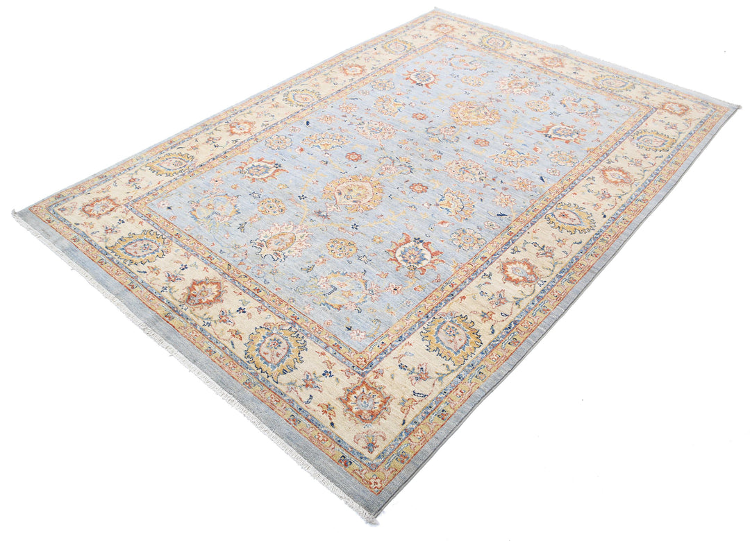 Hand Knotted Ziegler Farhan Wool Rug 5' 7" x 7' 11" - No. AT27694
