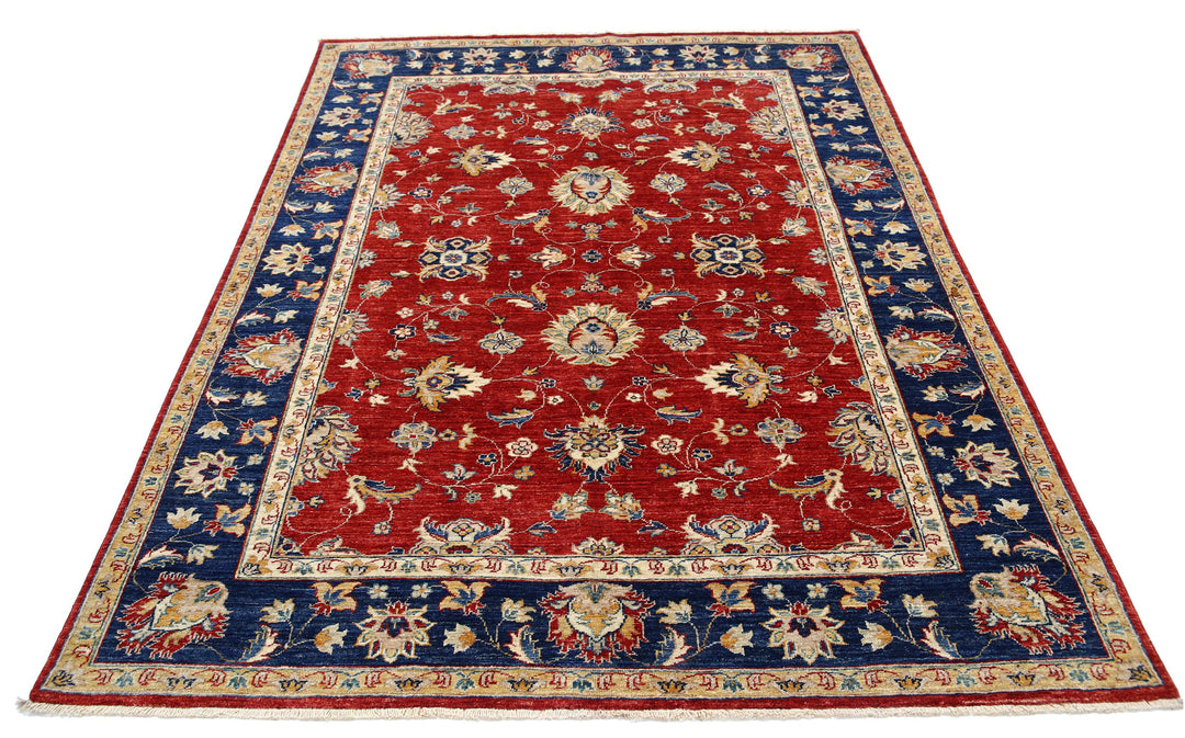 Hand Knotted Ziegler Farhan Wool Rug 5' 7" x 7' 4" - No. AT77138
