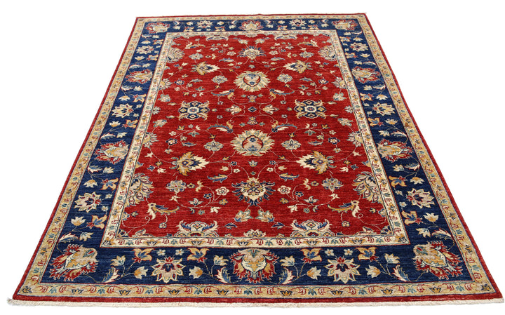 Hand Knotted Ziegler Farhan Wool Rug 5' 7" x 7' 4" - No. AT77138