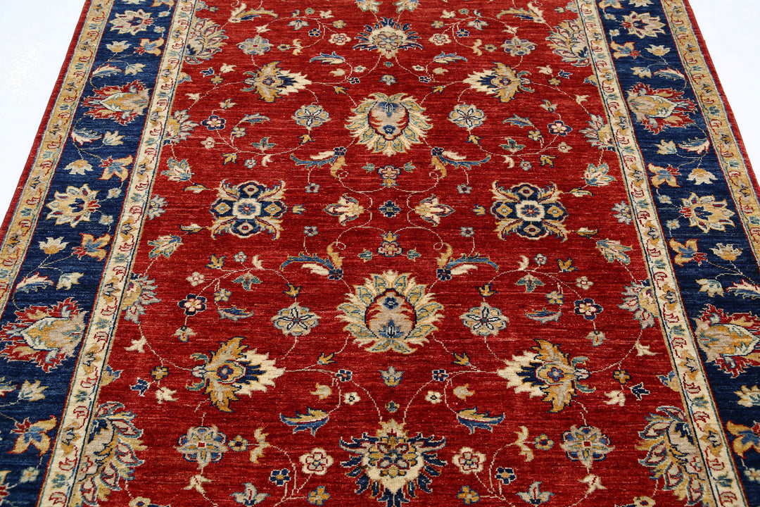 Hand Knotted Ziegler Farhan Wool Rug 5' 7" x 7' 4" - No. AT77138