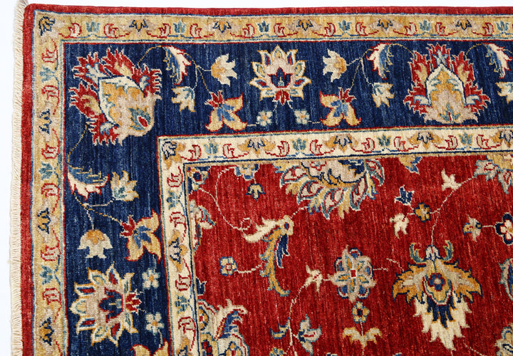 Hand Knotted Ziegler Farhan Wool Rug 5' 7" x 7' 4" - No. AT77138