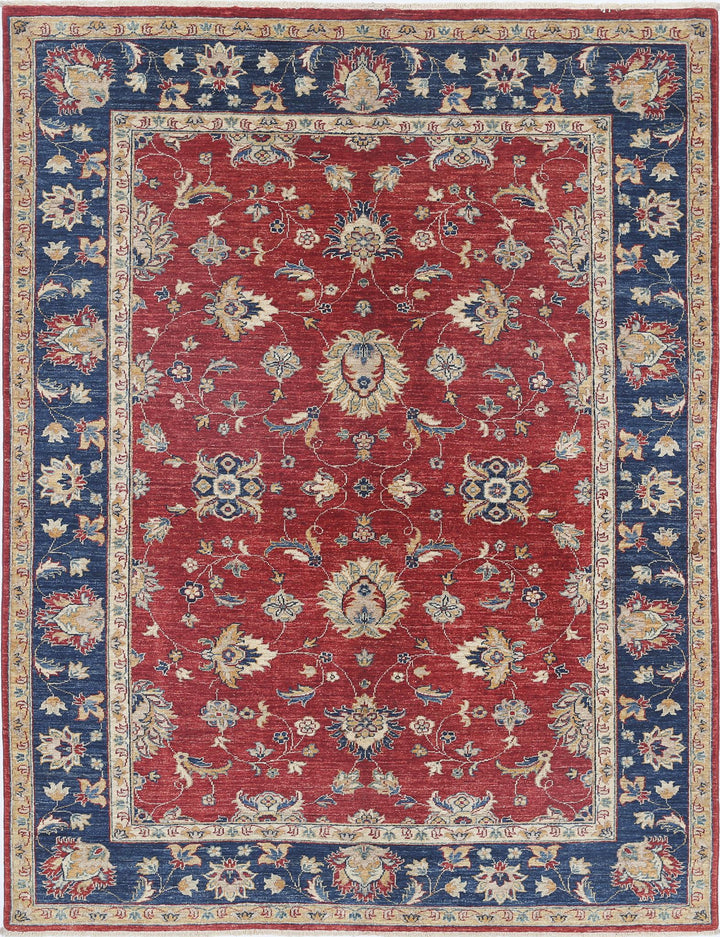 Hand Knotted Ziegler Farhan Wool Rug 5' 7" x 7' 4" - No. AT77138