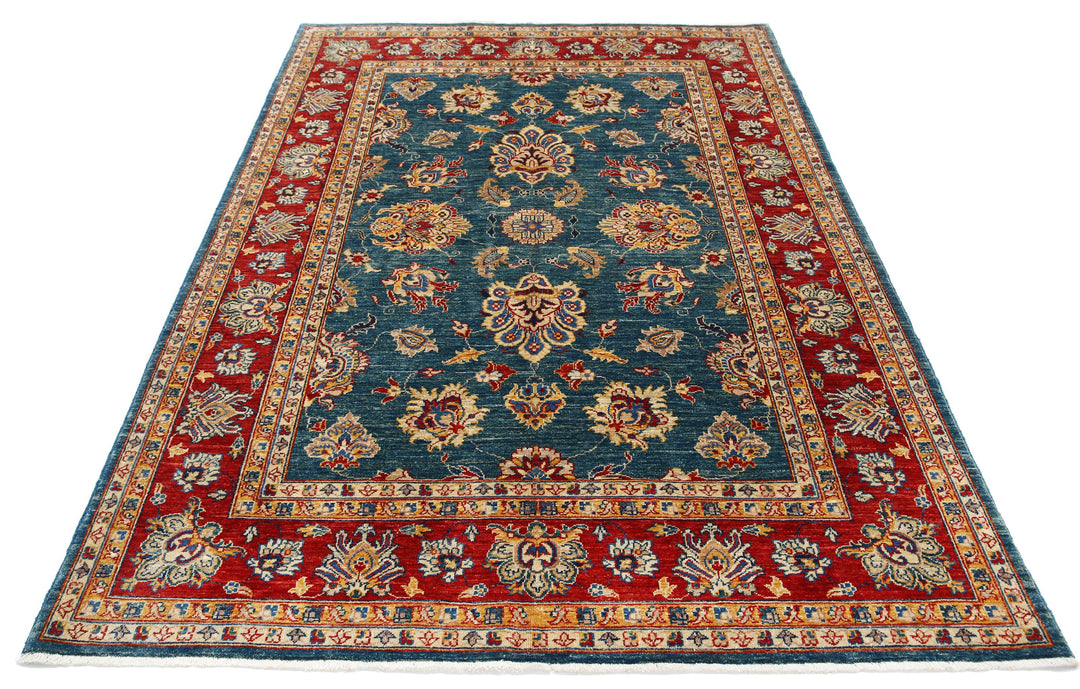Hand Knotted Ziegler Farhan Wool Rug 5' 6" x 7' 7" - No. AT41501