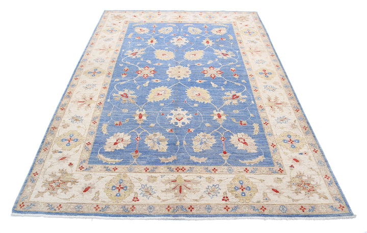 Hand Knotted Ziegler Farhan Wool Rug 5' 7" x 7' 11" - No. AT11171