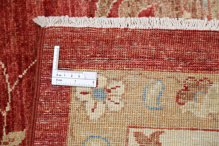Afghan Ziegler Rug 10' 2" x 12' 9" Hand-Knotted | No. AT11080
