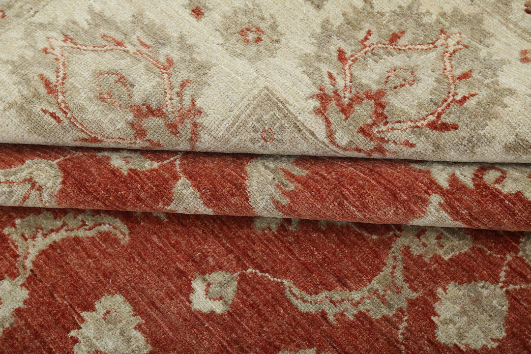 Afghan Ziegler Rug 9' 7" x 11' 11" Hand-Knotted | No. AT58212