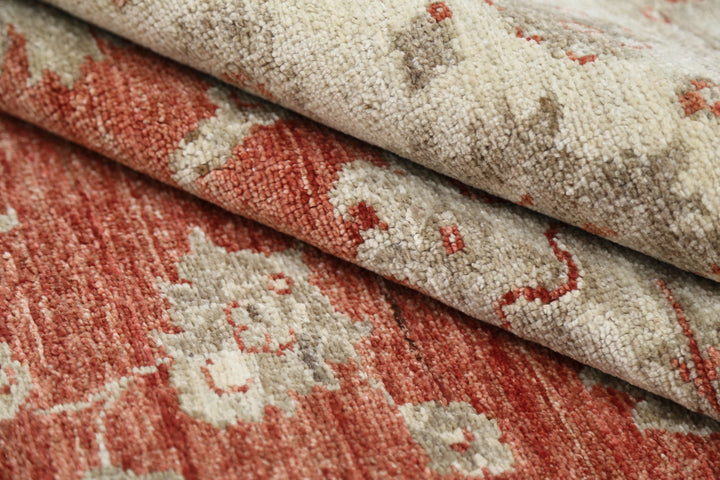 Afghan Ziegler Rug 9' 7" x 11' 11" Hand-Knotted | No. AT58212