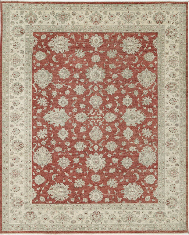 Hand Knotted Ziegler Farhan Wool Rug 9' 7" x 11' 11" - No. AT58212