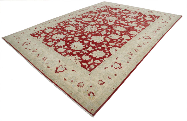 Afghan Ziegler Farhan Rug 9' 9" x 13' 4" Hand-Knotted | No. AT78524