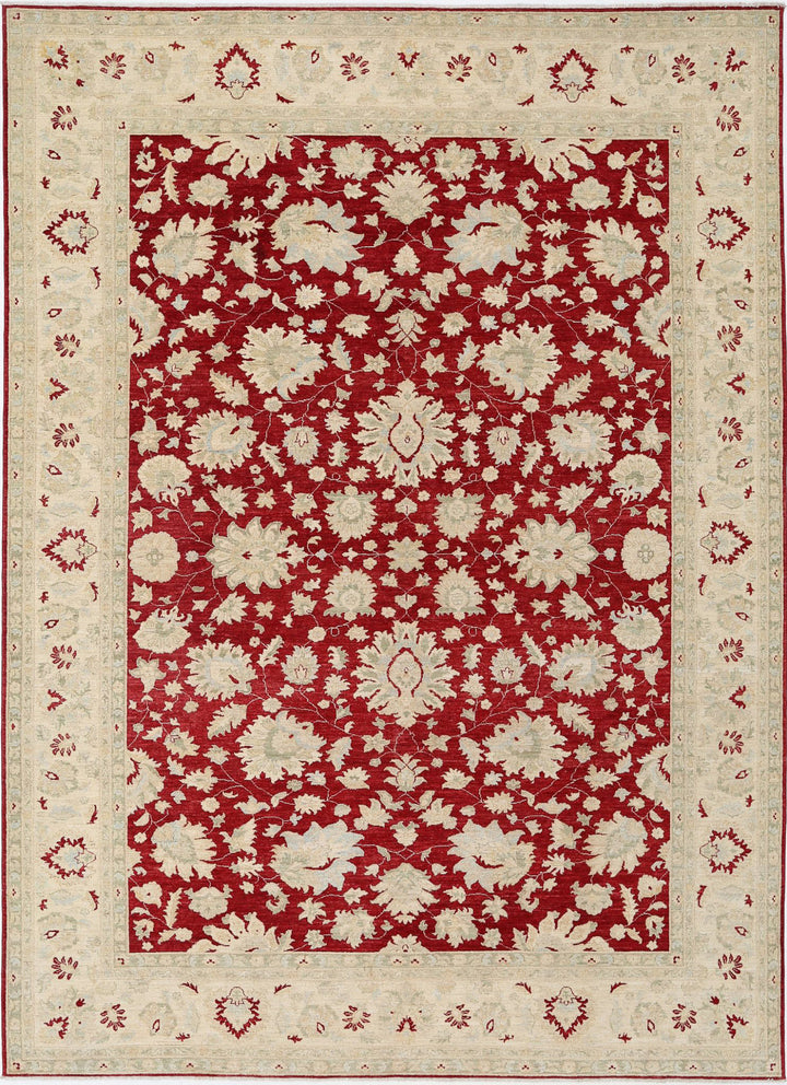 Afghan Ziegler Farhan Rug 9' 9" x 13' 4" Hand-Knotted